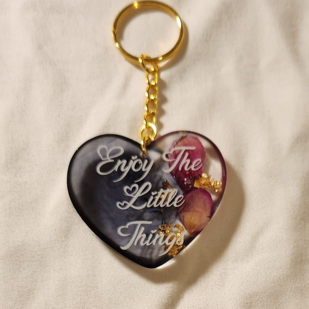 Enjoy The Little Things Keychains
